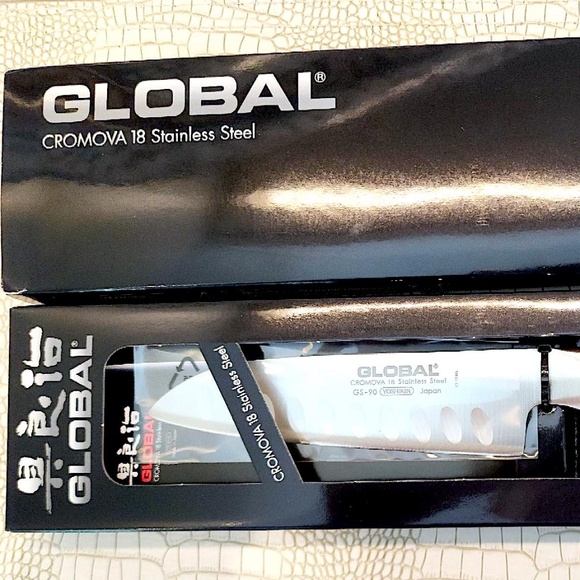 Rare New Unused Unopened Special 5.5" Global GS 90 Hollow Ground Santoku Knife - Picture 1 of 8